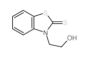 2(3H)-Benzothiazolethione,3-(2-hydroxyethyl)-结构式