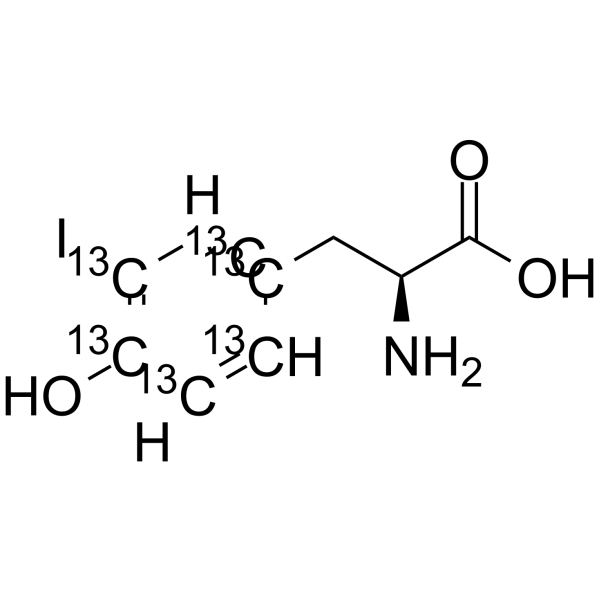 H-Tyr(3-I)-OH-13C6结构式