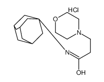 N-(1-adamantyl)-3-morpholin-4-ylpropanamide,hydrochloride结构式