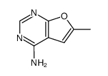 Furo[2,3-d]pyrimidine, 4-amino-6-methyl- (8CI) structure