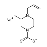 sodium,3-methyl-4-prop-2-enylpiperazine-1-carbodithioate Structure