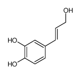 4-(3-hydroxyprop-1-enyl)benzene-1,2-diol结构式