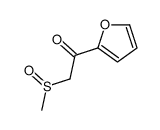 1-(furan-2-yl)-2-methylsulfinylethanone结构式