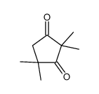 2,2,4,4-tetramethylcyclopentane-1,3-dione Structure