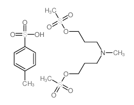 1-Propanol, 3, 3- (methylimino)di-, dimethanesulfonate (ester), p-toluenesulfonate结构式