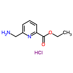 Ethyl 6-(aminomethyl)picolinate hydrochloride structure