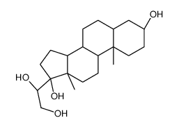 (3R,5R,8R,9S,10S,13S,14S,17R)-17-[(1S)-1,2-dihydroxyethyl]-10,13-dimethyl-1,2,3,4,5,6,7,8,9,11,12,14,15,16-tetradecahydrocyclopenta[a]phenanthrene-3,17-diol Structure