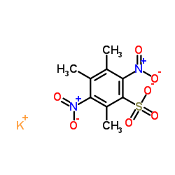 BENZENESULFONIC ACID, 2,4,5-TRIMETHYL-3,6-DINITRO-, POTASSIUM SALT (1:1) structure