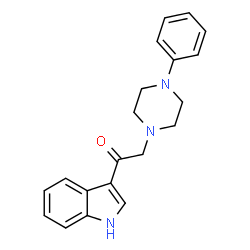 1-(1H-indol-3-yl)-2-(4-phenylpiperazin-1-yl)ethanone Structure