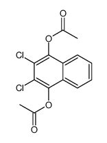 (4-acetyloxy-2,3-dichloronaphthalen-1-yl) acetate结构式