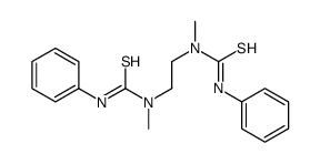 1-methyl-1-[2-[methyl(phenylcarbamothioyl)amino]ethyl]-3-phenylthiourea Structure