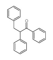 1,2,3-triphenylpropan-1-one Structure