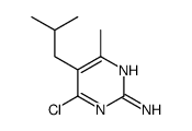 4-氯-5-异丁基-6-甲基嘧啶-2-胺结构式