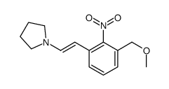 1-[2-[3-(methoxymethyl)-2-nitrophenyl]ethenyl]pyrrolidine Structure