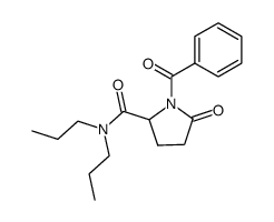 1-benzoyl-5-oxo-N,N-dipropylpyrrolidine-2-carboxamide结构式