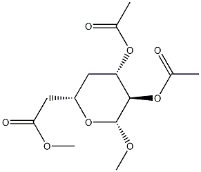 Methyl 2-O,3-O,6-O-triacetyl-4-deoxy-β-D-xylo-hexopyranoside picture