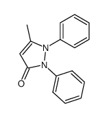 1,2-dihydro-5-methyl-1,2-diphenyl-3H-pyrazol-3-one结构式