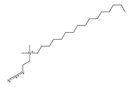 2-azidoethyl-hexadecyl-dimethylazanium Structure