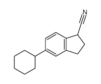 5-Cyclohexyl-1-indancarbonitrile结构式