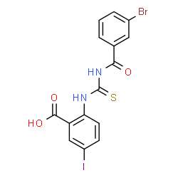 5-BROMO-2-[[[(3-IODOBENZOYL)AMINO]THIOXOMETHYL]AMINO]-BENZOIC ACID structure