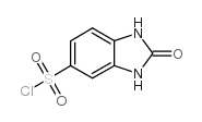 2,3-二氢-2-氧代-1H-苯并咪唑-5-磺酰氯结构式