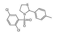 Thiazolidine, 3-[(2,5-dichlorophenyl)sulfonyl]-2-(4-methylphenyl)- (9CI) picture