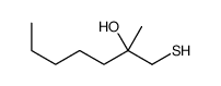 2-methyl-1-sulfanylheptan-2-ol结构式