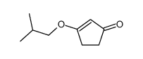 3-(2-methylpropoxy)cyclopent-2-en-1-one结构式