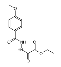 ethyl [2'-(4-methoxybenzoyl)hydrazido]oxalate structure