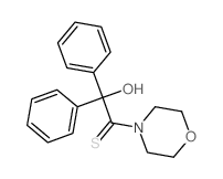 Ethanethione,2-hydroxy-1-(4-morpholinyl)-2,2-diphenyl- Structure