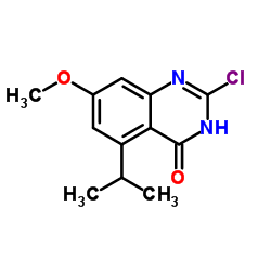 4(3H)-Quinazolinone, 2-chloro-7-methoxy-5-(1-methylethyl)- Structure