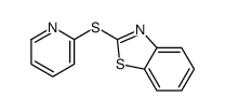 2-(2-pyridylthio)benzothiazole结构式