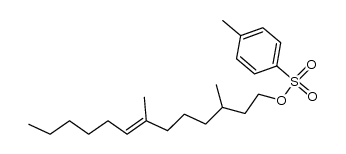 3,7-dimethyl-1-tosyloxytridec-7-ene Structure