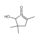 2-hydroxy-3,3,5-trimethyl-3,4-dihydro-2H-pyrrole 1-oxide Structure