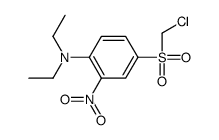 4-(chloromethylsulfonyl)-N,N-diethyl-2-nitroaniline结构式