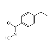 N-hydroxy-4-propan-2-ylbenzenecarboximidoyl chloride Structure