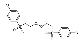 1-chloro-4-[2-[2-(4-chlorophenyl)sulfonylethylperoxy]ethylsulfonyl]benzene结构式