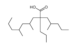 4,6-dimethyl-2-(2-methylpentyl)-2-propylnonanoic acid Structure