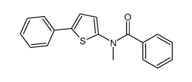 N-methyl-N-(5-phenylthiophen-2-yl)benzamide结构式