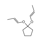 1-[((E)-Propenyl)oxy]-1-[((Z)-propenyl)oxy]-cyclopentane Structure