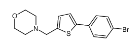 4-[[5-(4-bromophenyl)thiophen-2-yl]methyl]morpholine Structure