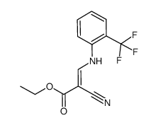 ethyl 2-cyano-3-((2-(trifluoromethyl)phenyl)amino)acrylate Structure