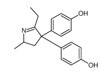 4-[5-ethyl-4-(4-hydroxyphenyl)-2-methyl-2,3-dihydropyrrol-4-yl]phenol Structure