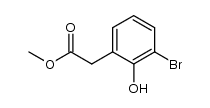 2-(3-溴-2-羟基苯基)乙酸甲酯结构式