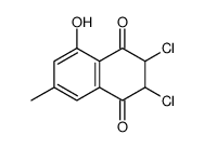 2,3-dichloro-5-hydroxy-7-methyl-2,3-dihydronaphthalene-1,4-dione Structure