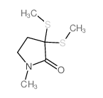 1-methyl-3,3-bis(methylsulfanyl)pyrrolidin-2-one structure