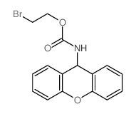 2-bromoethyl N-(9H-xanthen-9-yl)carbamate structure