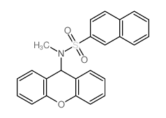 N-methyl-N-(9H-xanthen-9-yl)naphthalene-2-sulfonamide Structure