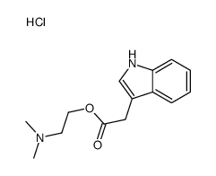 2-[2-(1H-indol-3-yl)acetyl]oxyethyl-dimethylazanium,chloride Structure