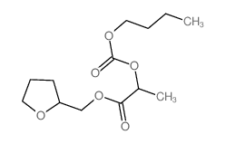 Propanoic acid,2-[(butoxycarbonyl)oxy]-, (tetrahydro-2-furanyl)methyl ester structure